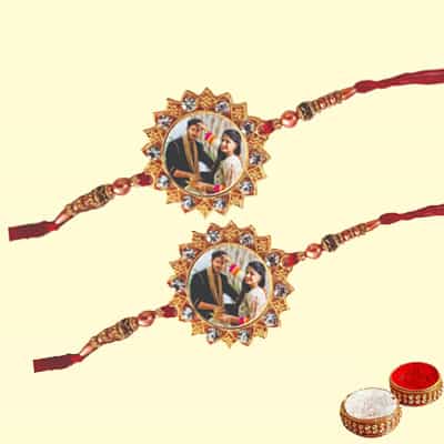 Photo Printed Rakhi Set