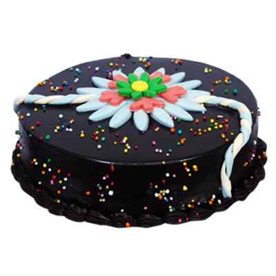 Delicious Chocolate Rakhi Cake Delicious Chocolate Rakhi Cake