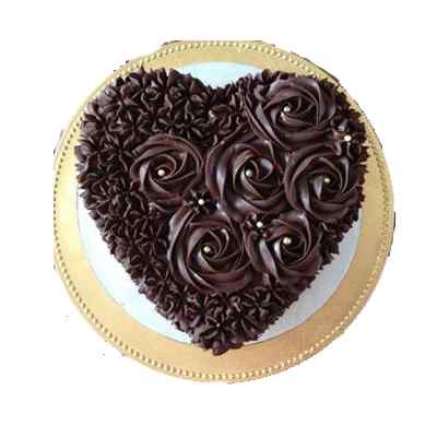 Marvolous Heart Shape Chocolate Cake