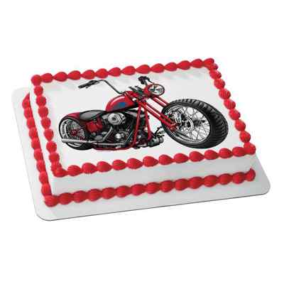 Motorcycle Photo Cake