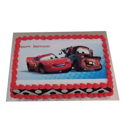 Happy Birthday Car Photo Cake