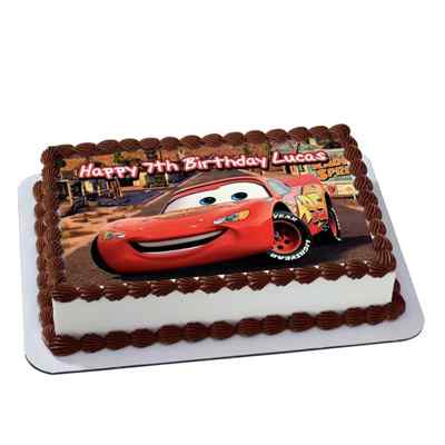 Photo Birthday Chocoalate Car Cake