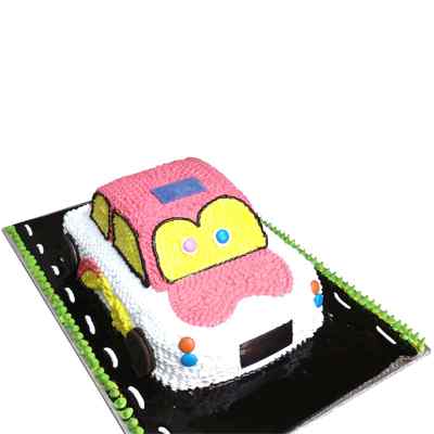 Fresh Cream Car Cake Fresh Cream Car Cake